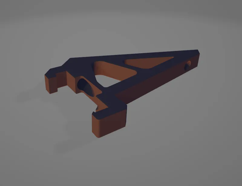 22.5 Degree Mount for MMU2 with cable groove