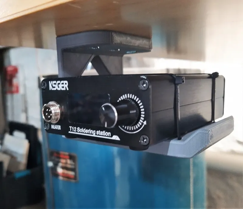 T12 soldering station KSGER under bench bracket