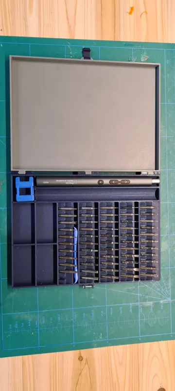 Box for Mini Electric Screwdriver + 55 bits