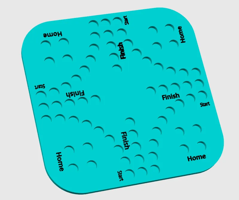Trouble style board game