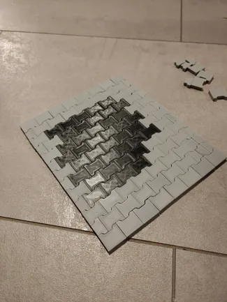 Knochenpflaster / Doppel-T Pflaster - Maßstab 1/10  / Bone shaped cobblestone - scale 1/10
