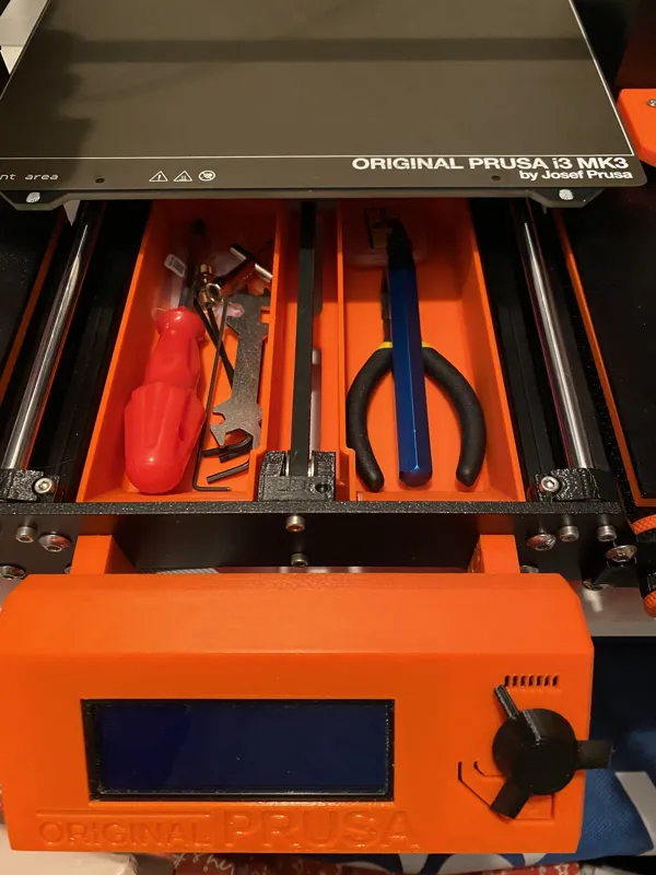 MK3S Frame Tray When Squash Balls Also Mounted