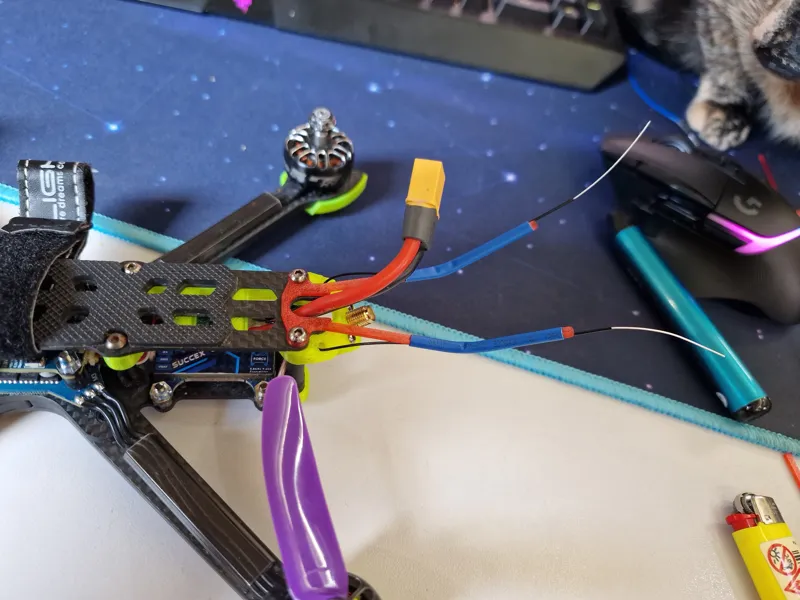 Nazgul 5 FPV Drone antenna holder / mount