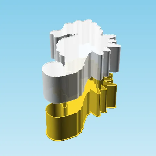 PiktoTea Seahorse, nestable box (v2)