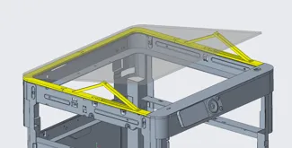 Bambu Lab P1P "Support" mod for "Vision" Enclosure