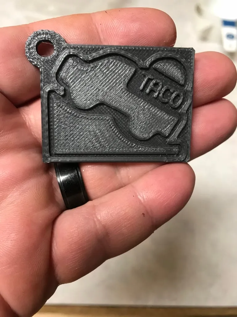Toyota Tacoma Taco Truck Keychain