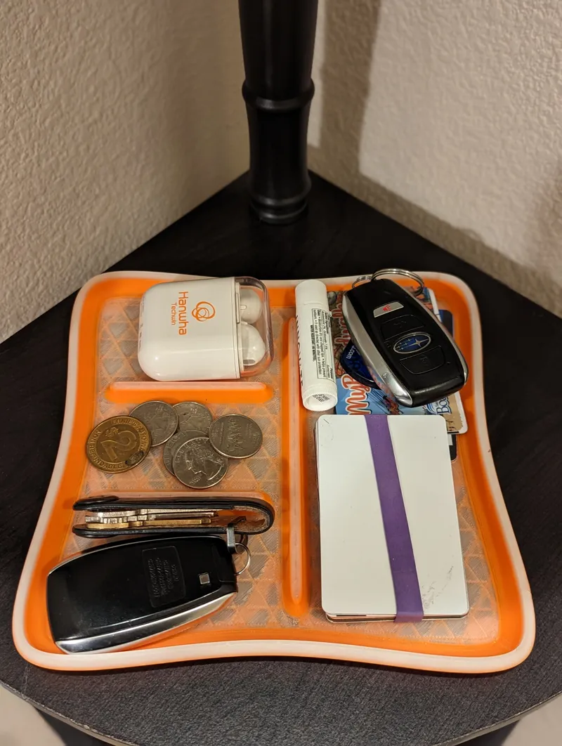Minimal Catch All Tray with Dividers