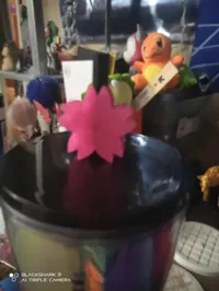 Pique décoratif fleur de cerisier pour paille — photo 1