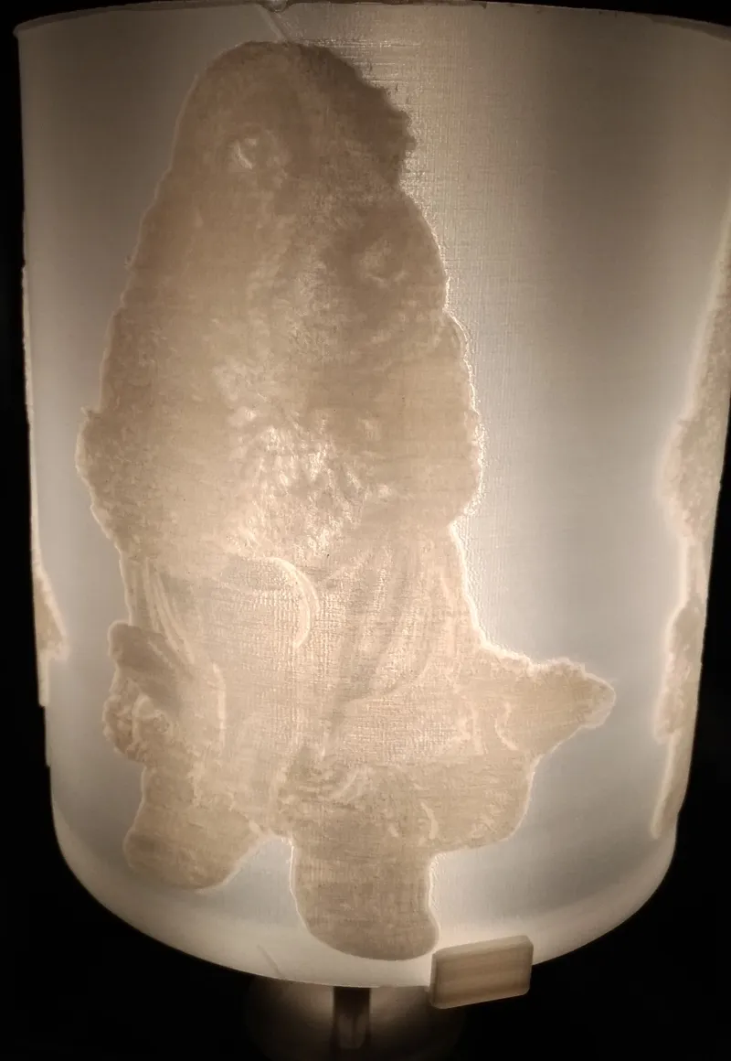Litophane lamp shade Cocker Spaniel (Sylvester)