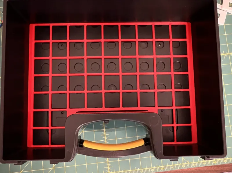 Gridfinity baseplates for Harbor Freight parts organizer (large)