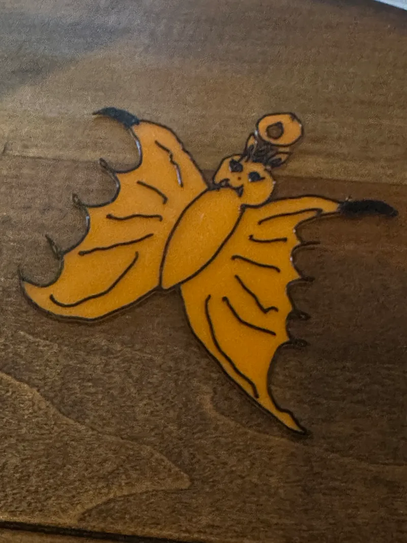 The Best Halloween Bat Ornament Slash Coaster EVAH!