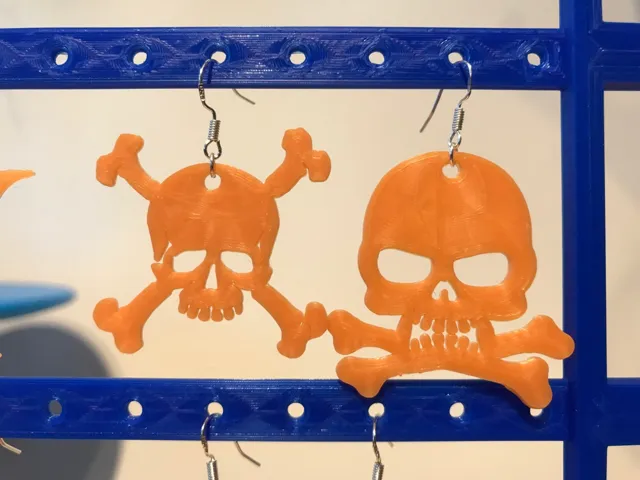 skull earrings