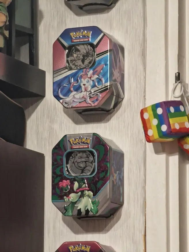 Pokémon Tin box holder and accessories