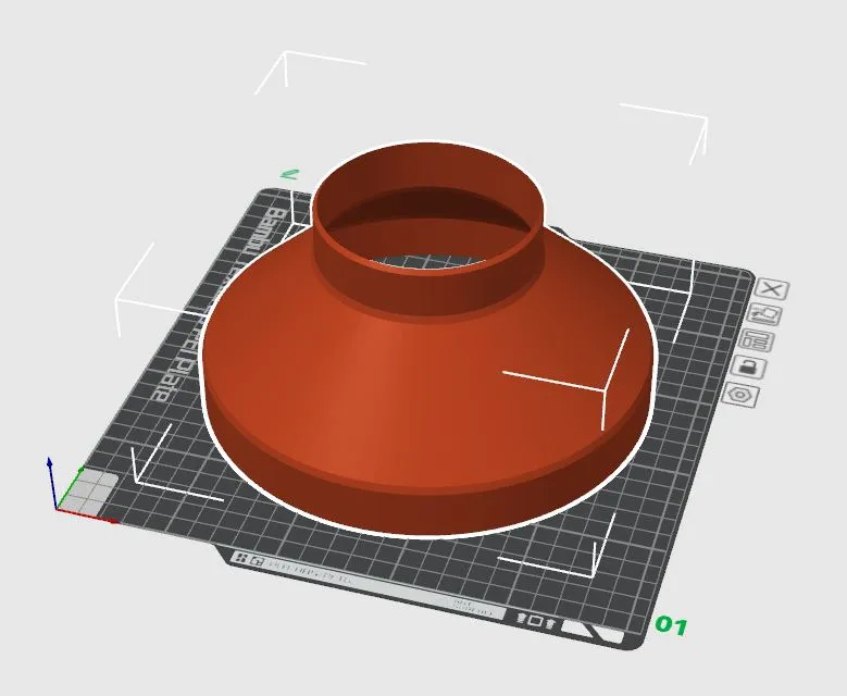 Adapter 200mm auf 100mm