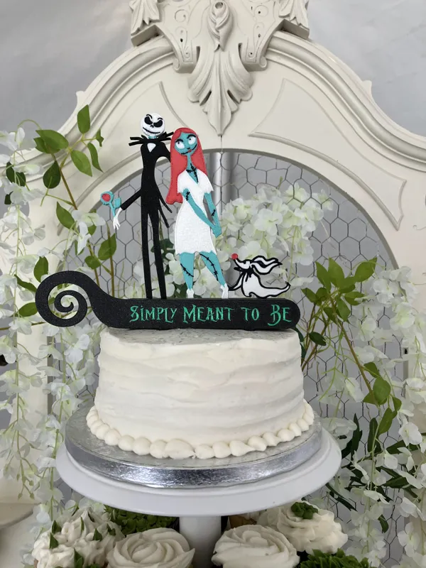 Nightmare Before Christmas Cake Topper