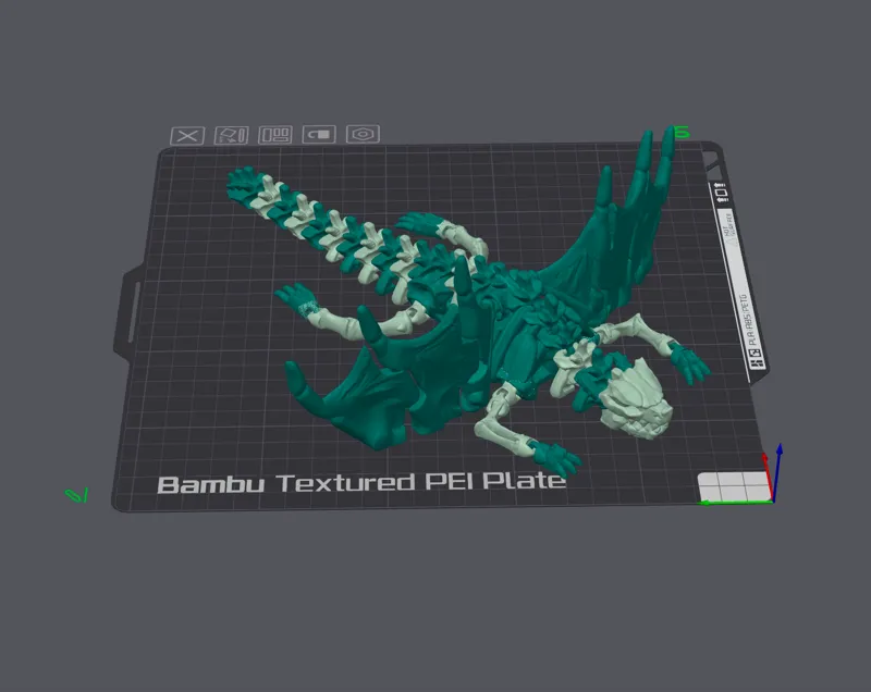 Skeleton Dragon dual color remix