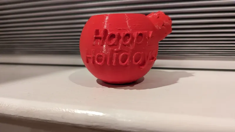 Festive Ornament Shaped Planter