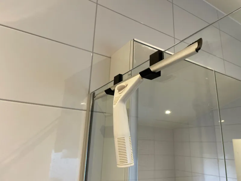 Shower wall hanger for 8mm wall thickness