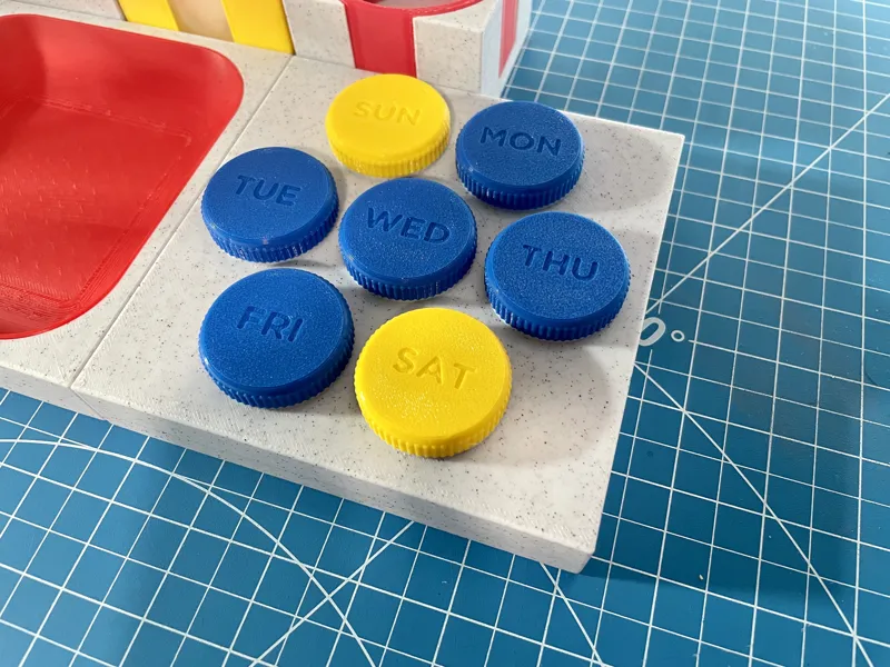 Pill Organizer for Bauhaus Tray system