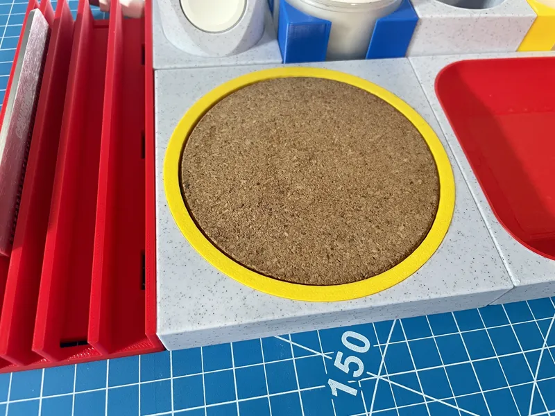 Coaster Holder for Bauhaus Tray system