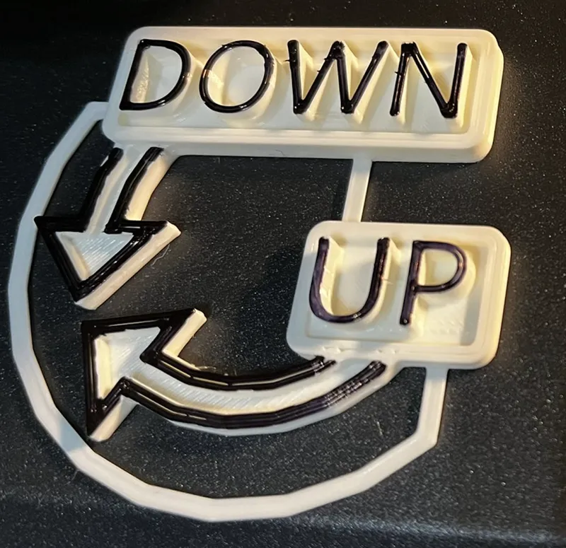 up & down sign