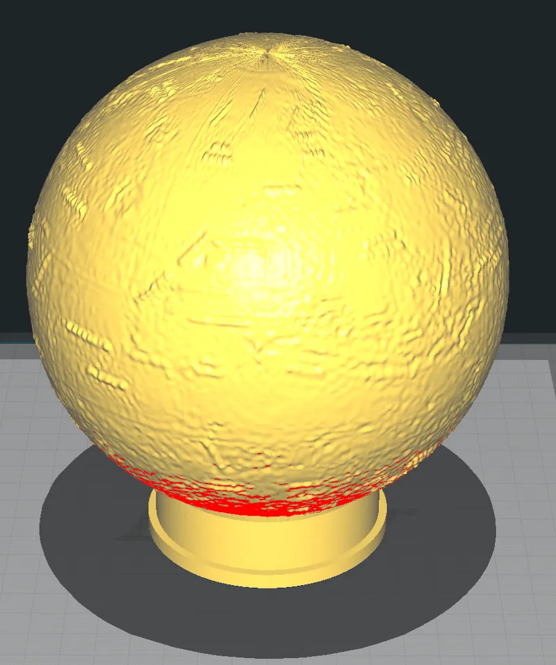 Mars lithopane
