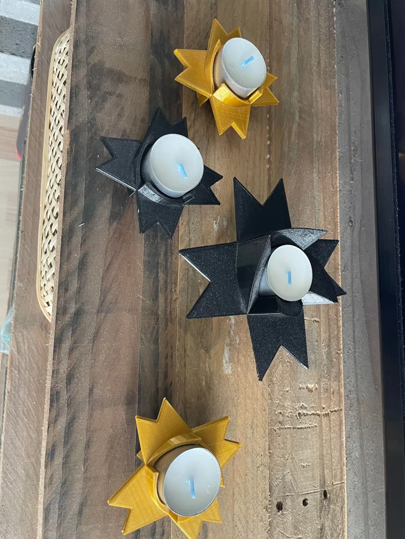 Froebel Star Tealight Candle Holder
