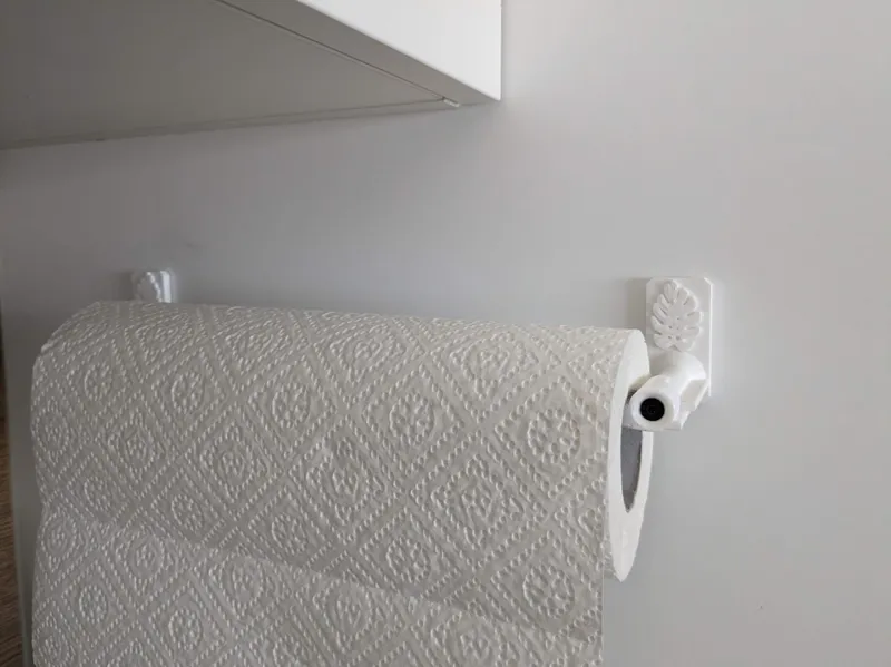 Quick Change Paper Towel - Monstera Plant Motif