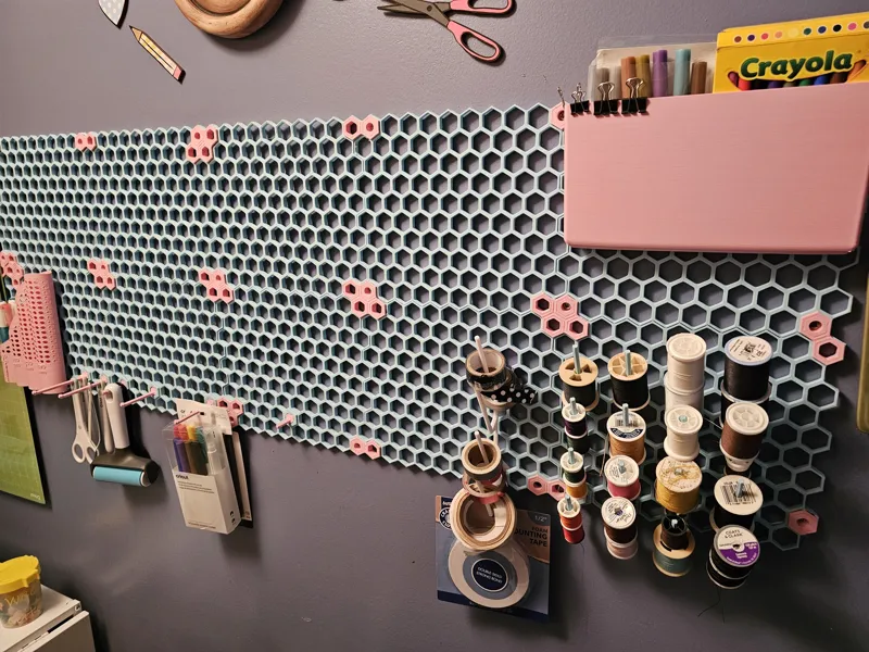 (10) Stacked Honeycomb panels quicker printing