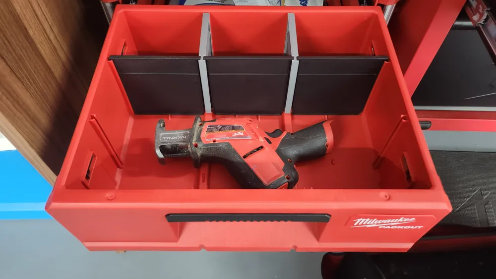 Partial dividers for Packout 2drawer toolbox by DP design MakerWorld