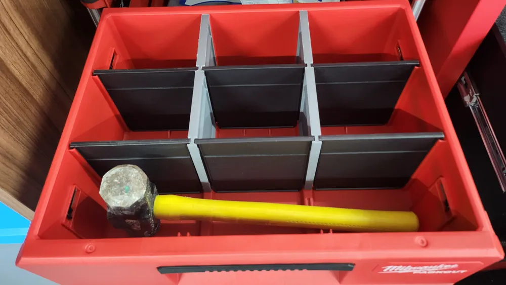 Partial dividers for Packout 2drawer toolbox by DP design MakerWorld