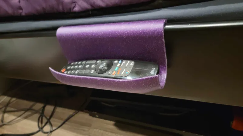 Bed side remote caddy
