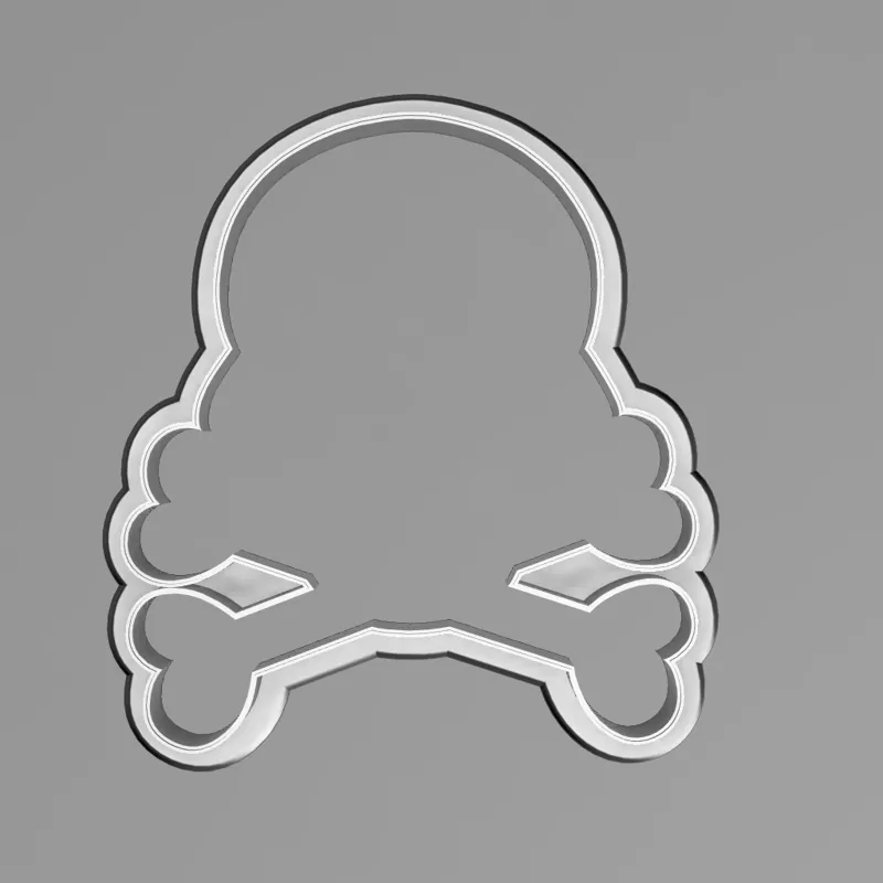 Skull and Crossbones Cookie Cutter