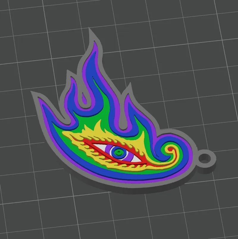 Tool Lateralus 3rd eye keychain