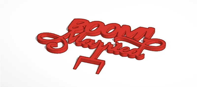 Boom! Married Cake topper