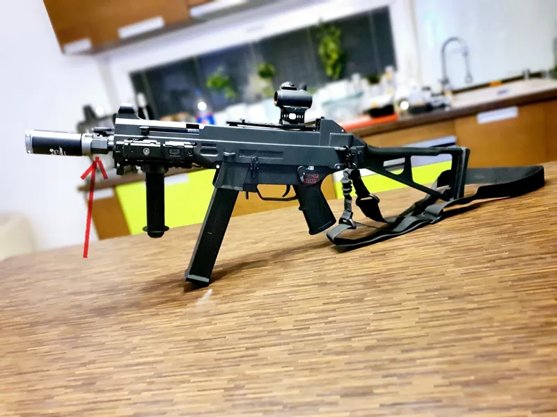 Gel Blaster UMP45 - Tracer Adapter - nut CCW14