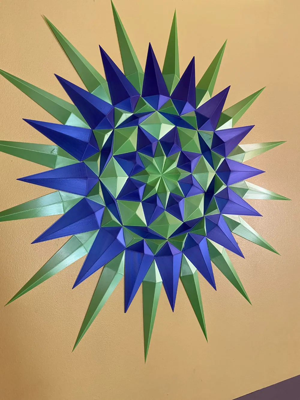 Geometric Star Railing Geometric Star/Sun wall design by dgemily - MakerWorld