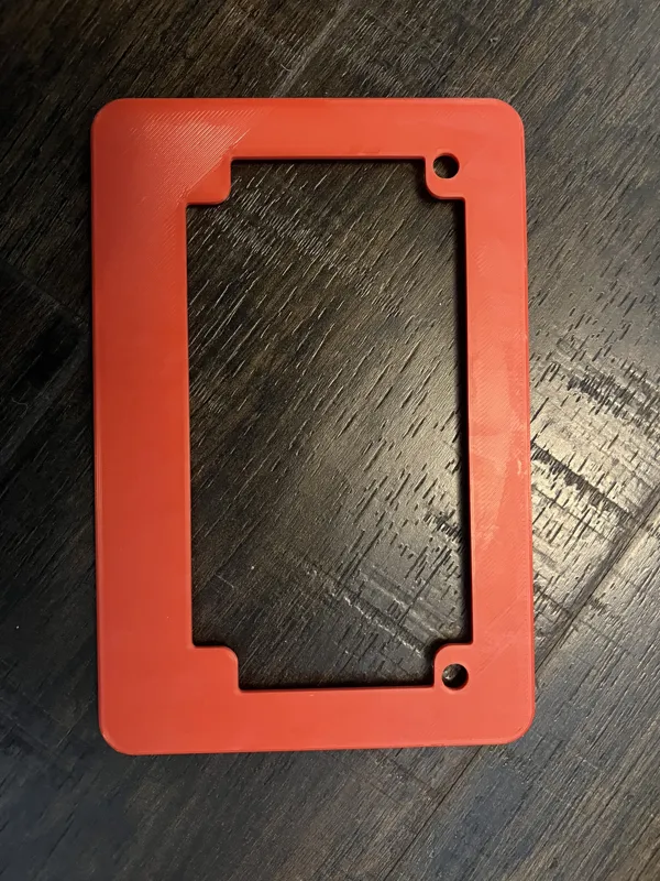 Motorcycle license plate frame California
