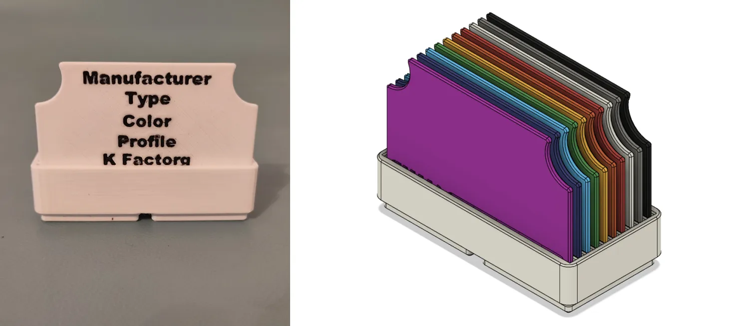 Filament Swatch Bin
