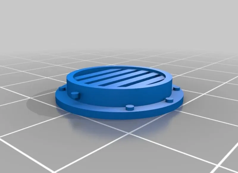 Simple air inlet scaled for wargaming