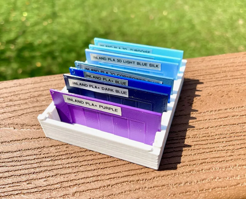 Filament Color Swatch Box or Tray