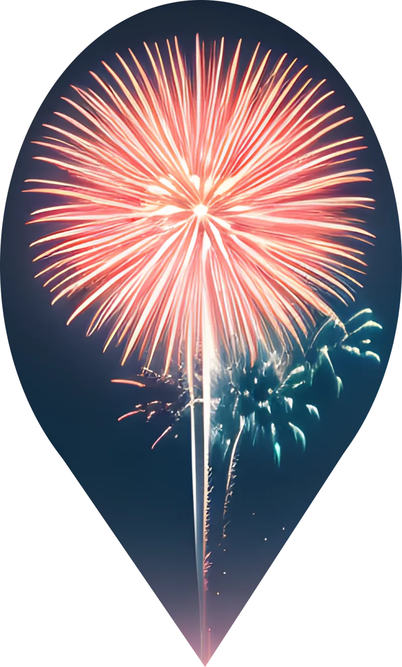 HueForge Fireworks