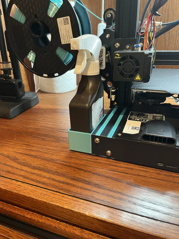 Spray Bottle Holder for T/V Slot 4040 Rail
