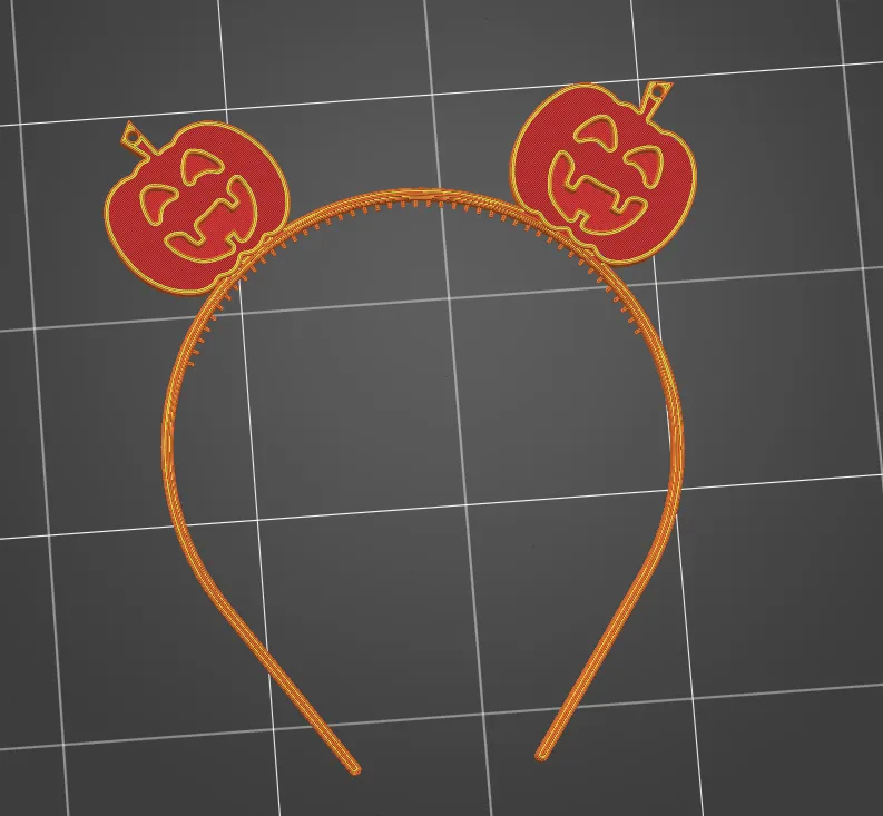pumpkin headband - diadema calabaza