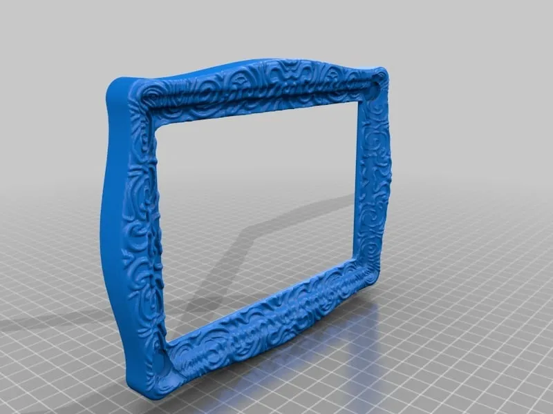 Ornate picture frame - Free 3D Print Model - MakerWorld