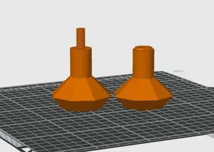 Low Poly Door Knobs for Cardboard Playhouse