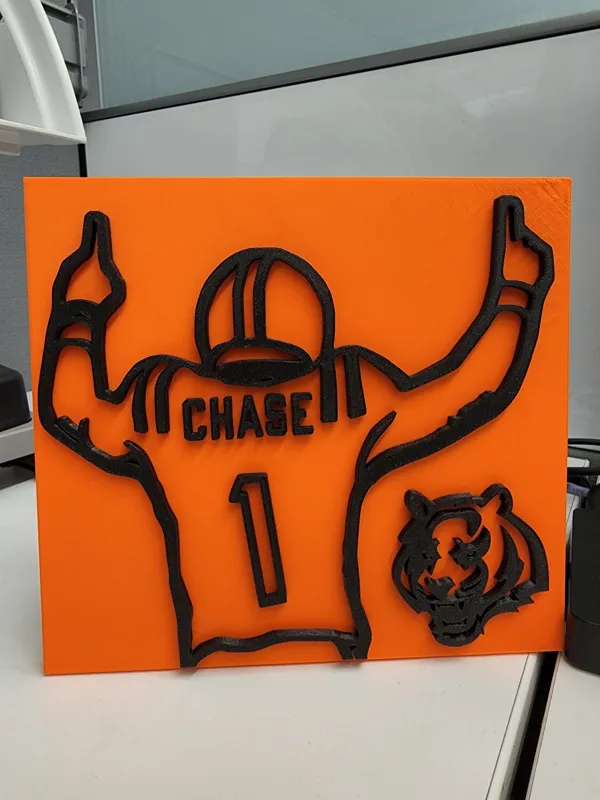 Ja'Marr Chase Wall Art - Multicolor