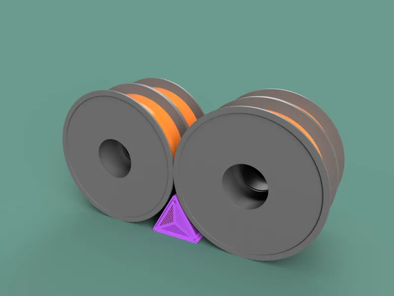 Triangular Desiccant Holder - Fits Between Filament Spools