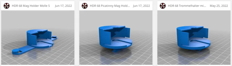 Various HDR 68 Mag Holder