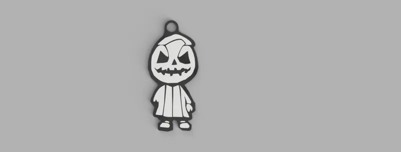 One-handed Skelly keychain
